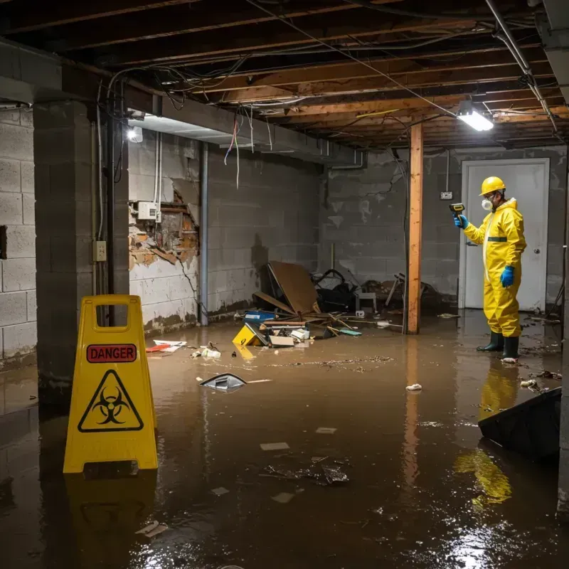 Flooded Basement Electrical Hazard in Walterboro, SC Property